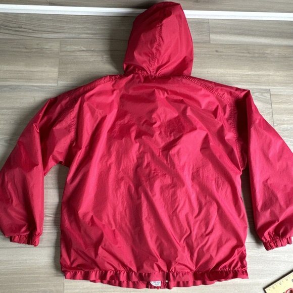 Vintage Walt Disney World Red Mickey Mouse Embroidered Hooded Jacket Medium - Picture 16 of 16